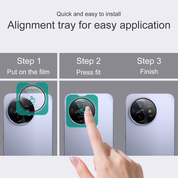 For Redmi K80 Ultra imak HD Glass Rear Camera Lens Film, Self-positioning Version