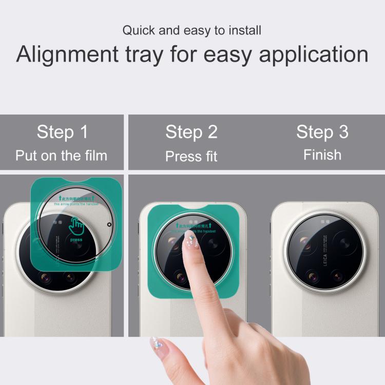 For Xiaomi 17 Ultra by Leica imak HD Glass Rear Camera Lens Film, Self-positioning Version