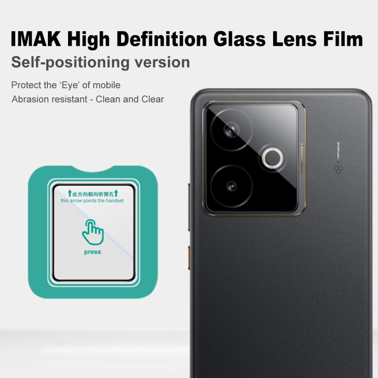 For Realme GT 7 / 7T Global imak HD Glass Rear Camera Lens Film, Self-positioning Version