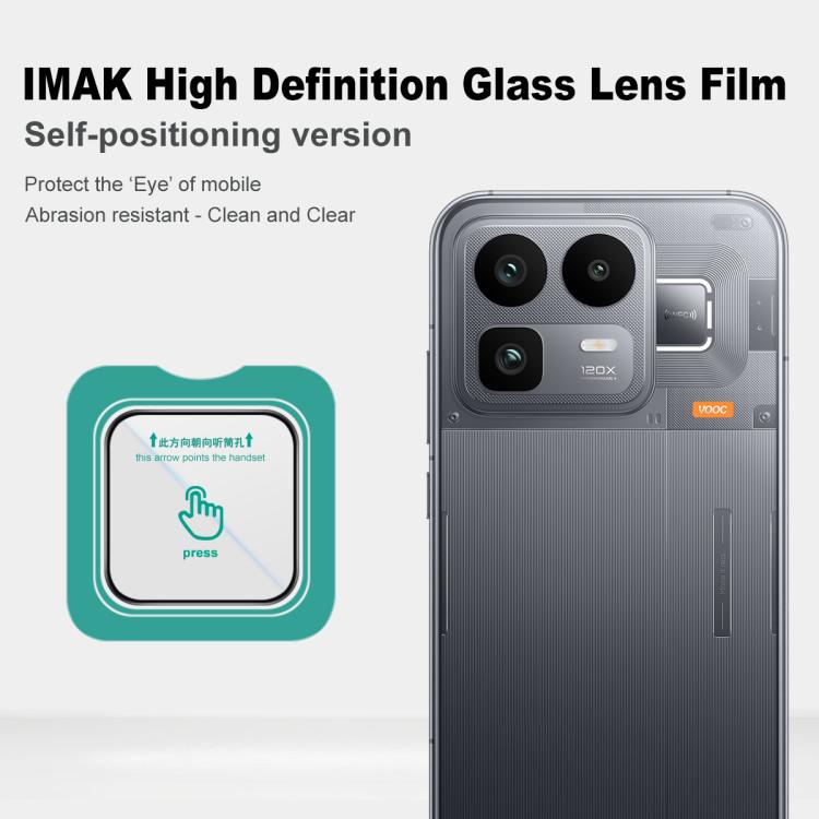 For Realme Neo8 5G imak HD Glass Rear Camera Lens Film, Self-positioning Version