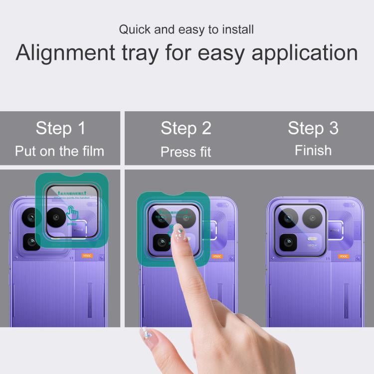 For Realme Neo8 5G imak HD Glass Rear Camera Lens Film, Self-positioning Version