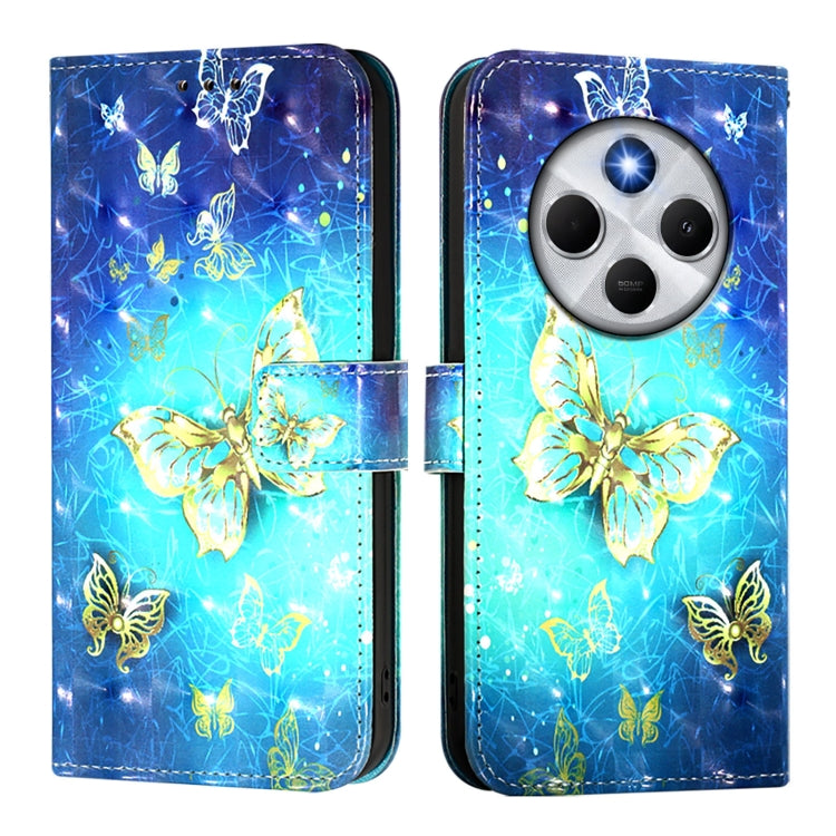 For Redmi 14C 4G 3D Painting Horizontal Flip Leather Phone Case