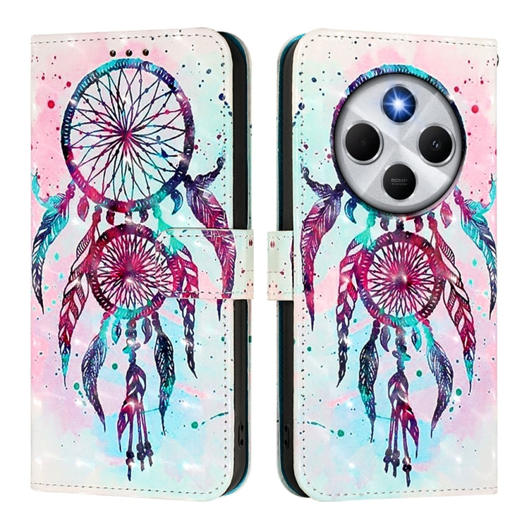For Redmi 14C 4G 3D Painting Horizontal Flip Leather Phone Case