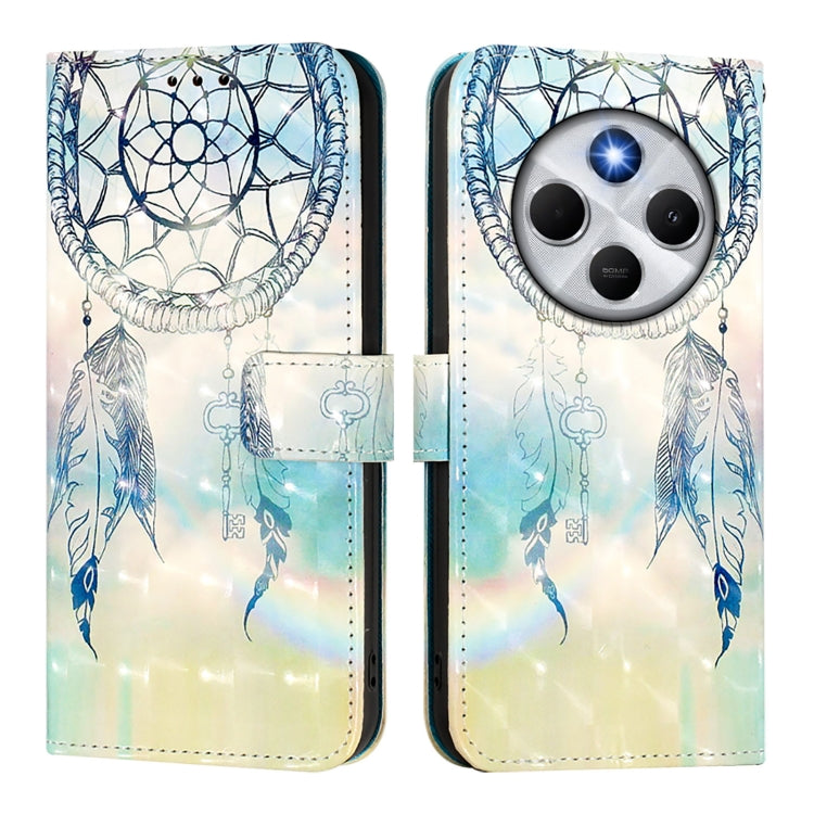 For Redmi 14C 4G 3D Painting Horizontal Flip Leather Phone Case