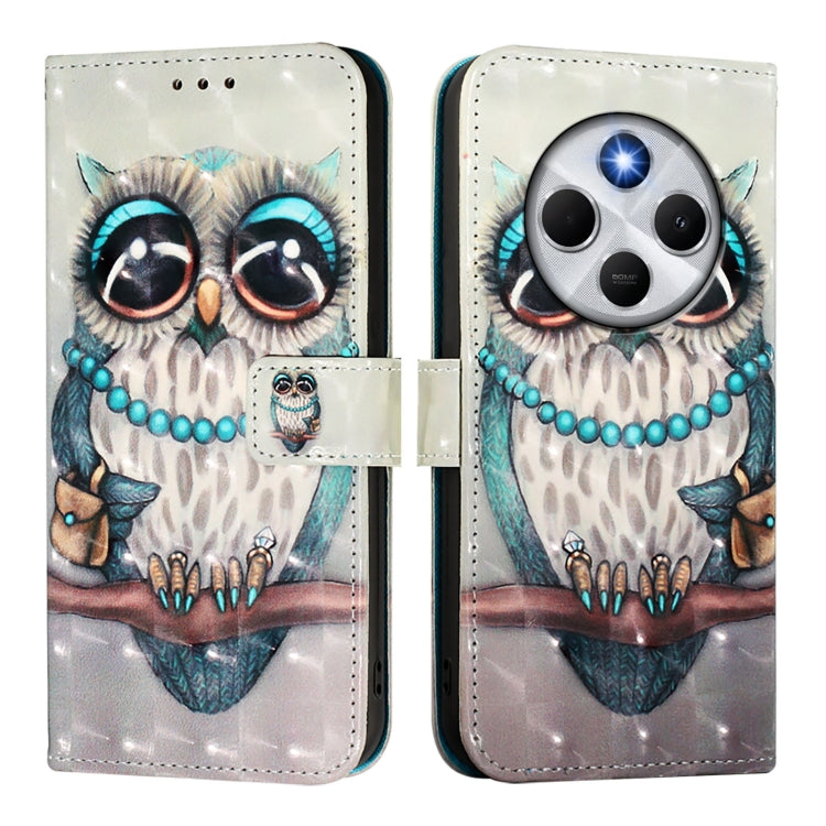 For Redmi 14C 4G 3D Painting Horizontal Flip Leather Phone Case