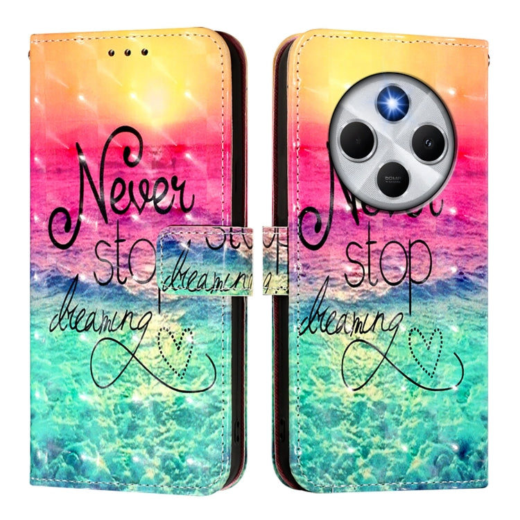 For Redmi 14C 4G 3D Painting Horizontal Flip Leather Phone Case