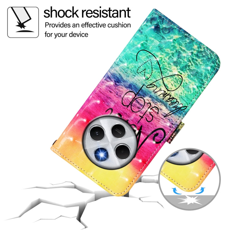 For Redmi 14C 4G 3D Painting Horizontal Flip Leather Phone Case