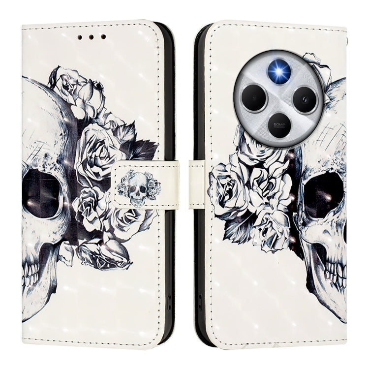 For Redmi 14C 4G 3D Painting Horizontal Flip Leather Phone Case