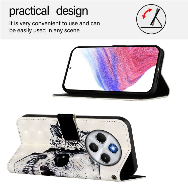 For Redmi 14C 4G 3D Painting Horizontal Flip Leather Phone Case