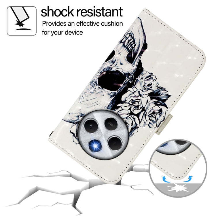 For Redmi 14C 4G 3D Painting Horizontal Flip Leather Phone Case