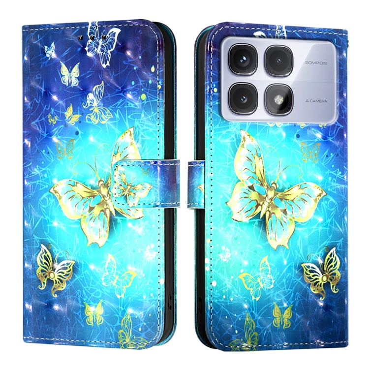 For Redmi K70 Ultra 5G Global 3D Painting Horizontal Flip Leather Phone Case