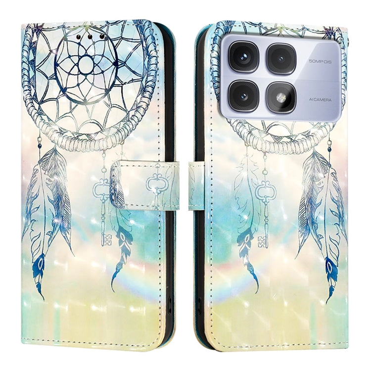 For Redmi K70 Ultra 5G Global 3D Painting Horizontal Flip Leather Phone Case