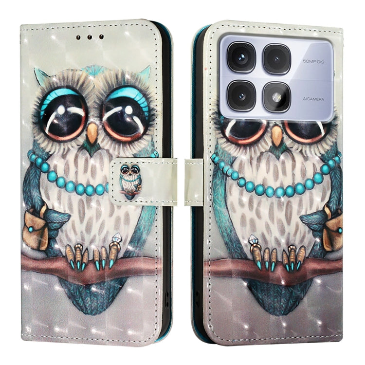 For Redmi K70 Ultra 5G Global 3D Painting Horizontal Flip Leather Phone Case