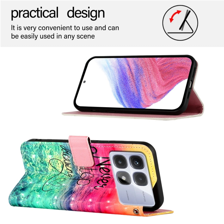 For Redmi K70 Ultra 5G Global 3D Painting Horizontal Flip Leather Phone Case