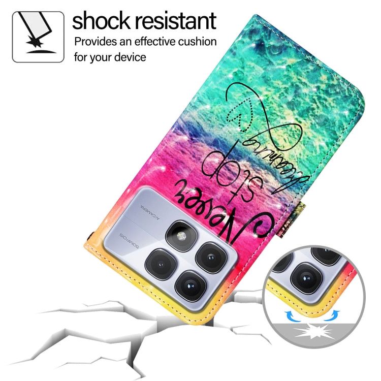 For Redmi K70 Ultra 5G Global 3D Painting Horizontal Flip Leather Phone Case