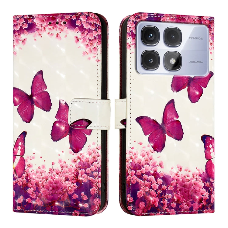 For Redmi K70 Ultra 5G Global 3D Painting Horizontal Flip Leather Phone Case