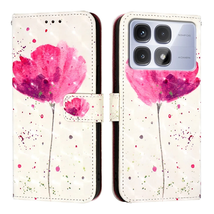 For Redmi K70 Ultra 5G Global 3D Painting Horizontal Flip Leather Phone Case