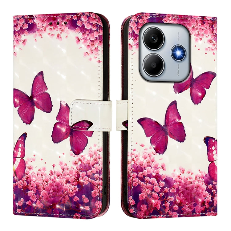 For Redmi Note 14 5G 3D Painting Horizontal Flip Leather Phone Case