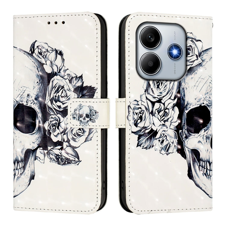 For Redmi Note 14 5G 3D Painting Horizontal Flip Leather Phone Case