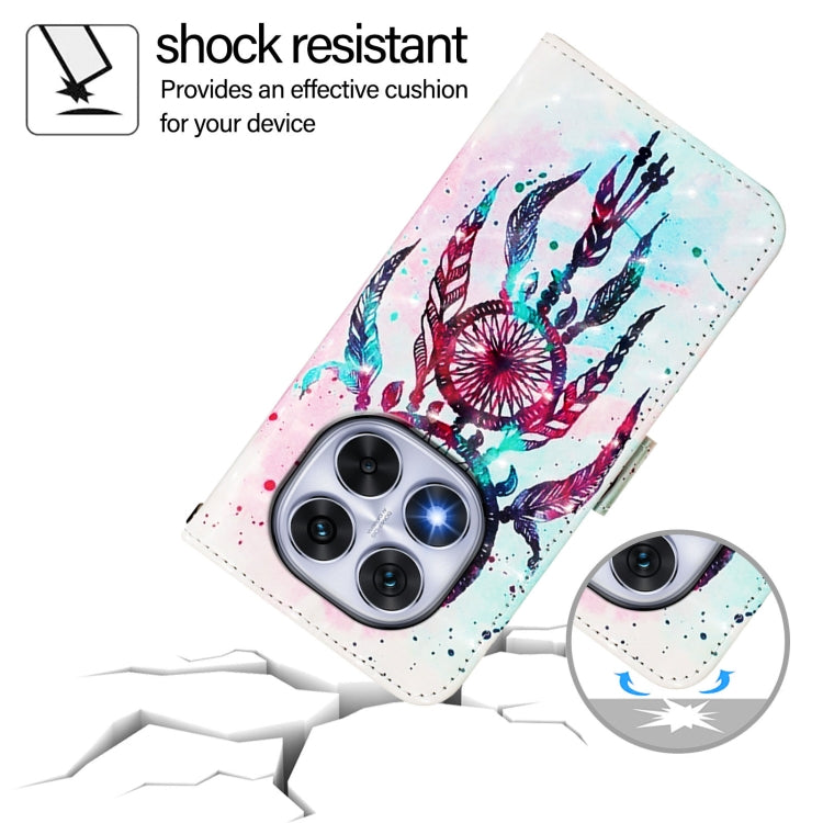 For Redmi Note 14 Pro 5G / 14 Pro+ 5G 3D Painting Horizontal Flip Leather Phone Case