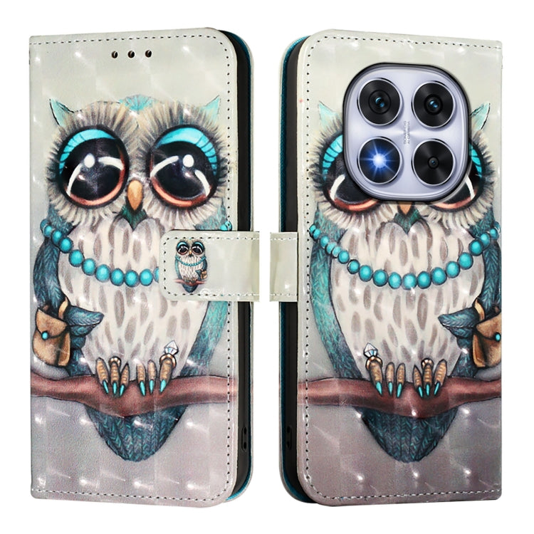 For Redmi Note 14 Pro 5G / 14 Pro+ 5G 3D Painting Horizontal Flip Leather Phone Case