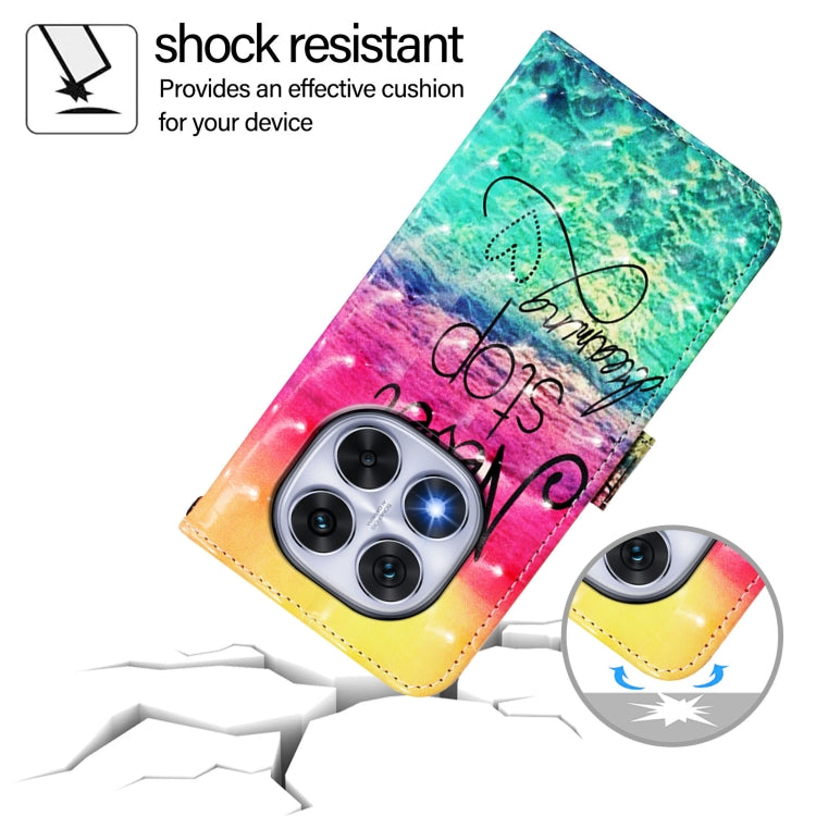 For Redmi Note 14 Pro 5G / 14 Pro+ 5G 3D Painting Horizontal Flip Leather Phone Case