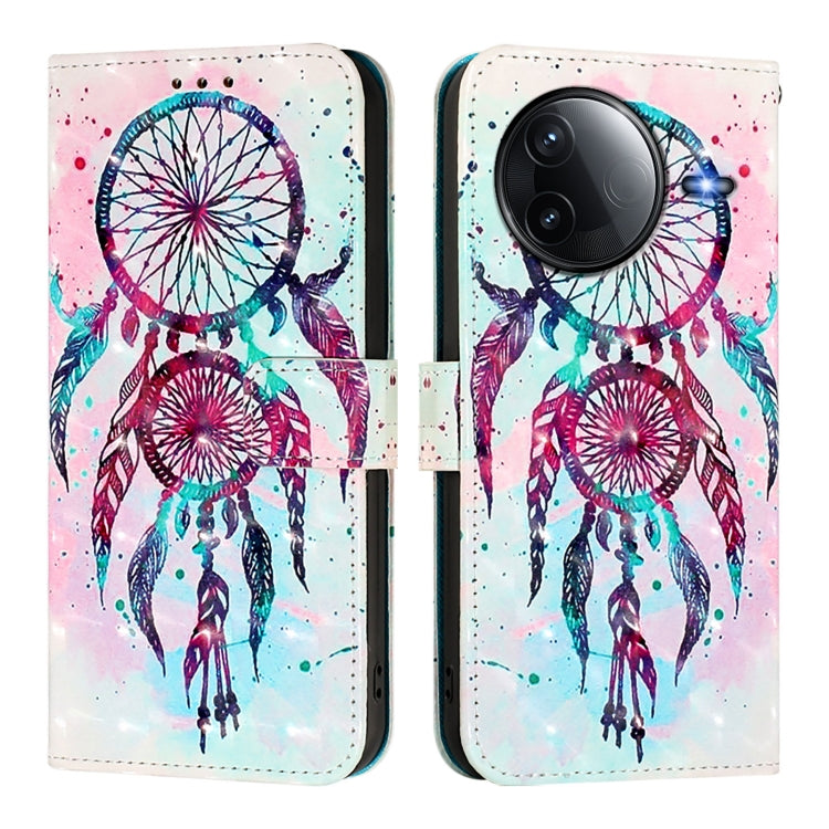 For Redmi K80 / K80 Pro 3D Painting Horizontal Flip Leather Phone Case