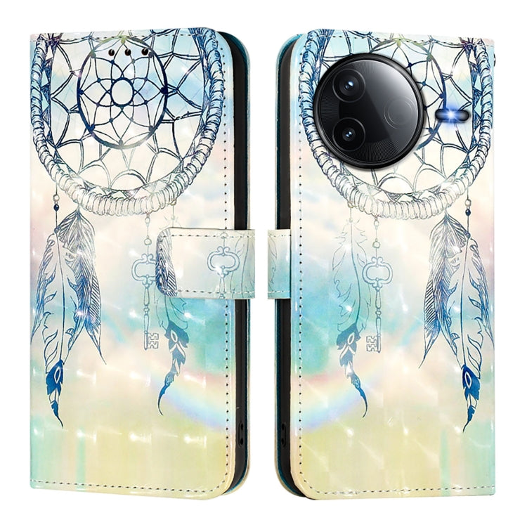 For Redmi K80 / K80 Pro 3D Painting Horizontal Flip Leather Phone Case
