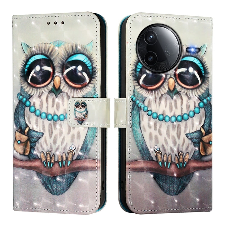 For Redmi K80 / K80 Pro 3D Painting Horizontal Flip Leather Phone Case