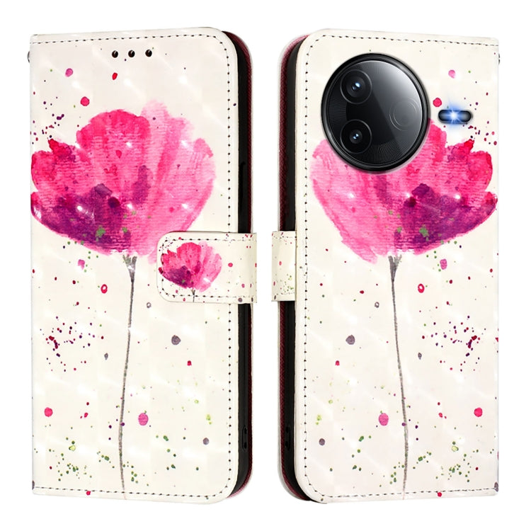 For Redmi K80 / K80 Pro 3D Painting Horizontal Flip Leather Phone Case