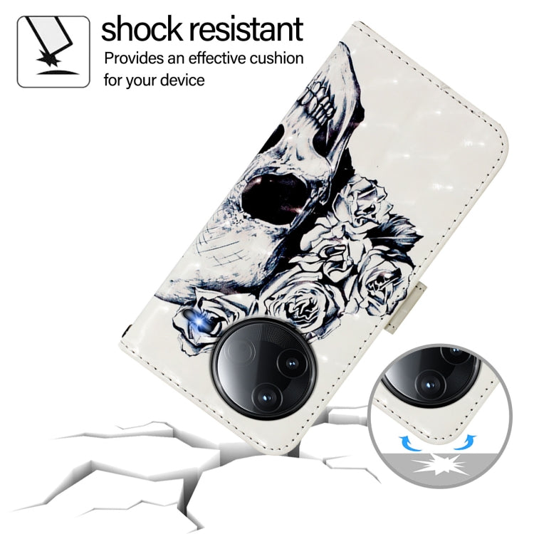 For Redmi K80 / K80 Pro 3D Painting Horizontal Flip Leather Phone Case