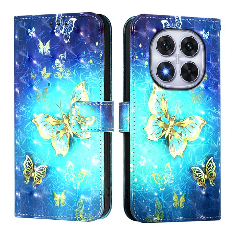 For Redmi Note 14 Pro 4G 3D Painting Horizontal Flip Leather Phone Case