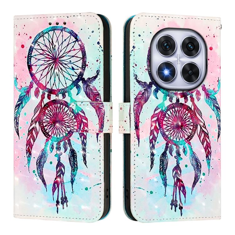 For Redmi Note 14 Pro 4G 3D Painting Horizontal Flip Leather Phone Case