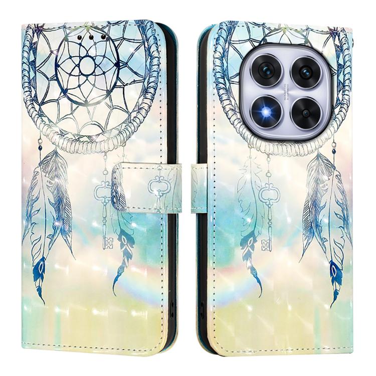For Redmi Note 14 Pro 4G 3D Painting Horizontal Flip Leather Phone Case