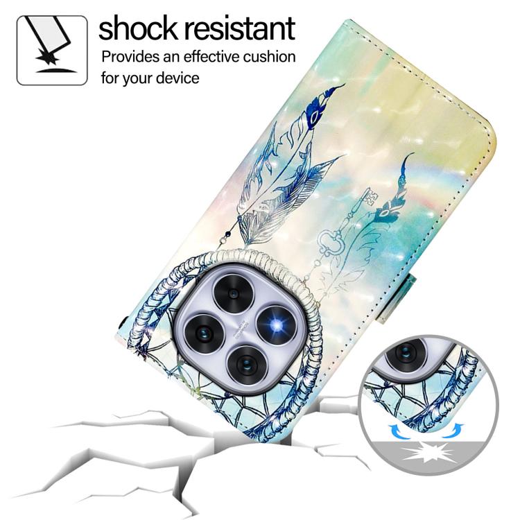 For Redmi Note 14 Pro 4G 3D Painting Horizontal Flip Leather Phone Case