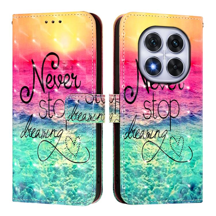 For Redmi Note 14 Pro 4G 3D Painting Horizontal Flip Leather Phone Case