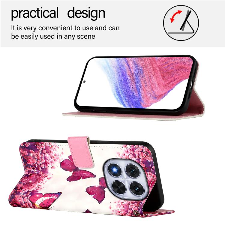For Redmi Note 14 Pro 4G 3D Painting Horizontal Flip Leather Phone Case