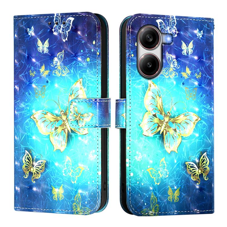 For Redmi Turbo 4 3D Painting Horizontal Flip Leather Phone Case