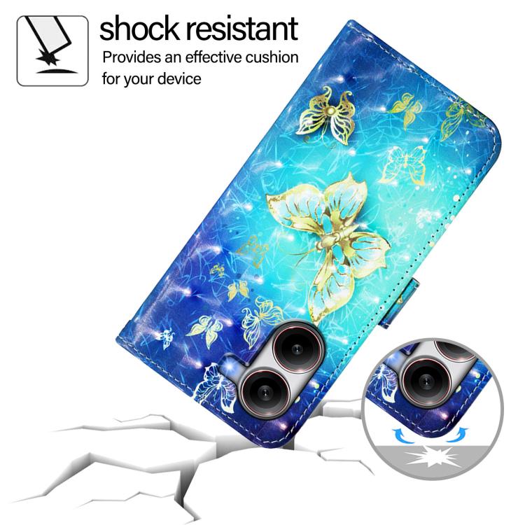 For Redmi Turbo 4 3D Painting Horizontal Flip Leather Phone Case