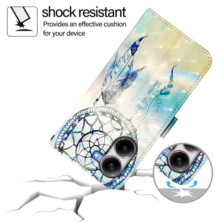 For Redmi Turbo 4 3D Painting Horizontal Flip Leather Phone Case