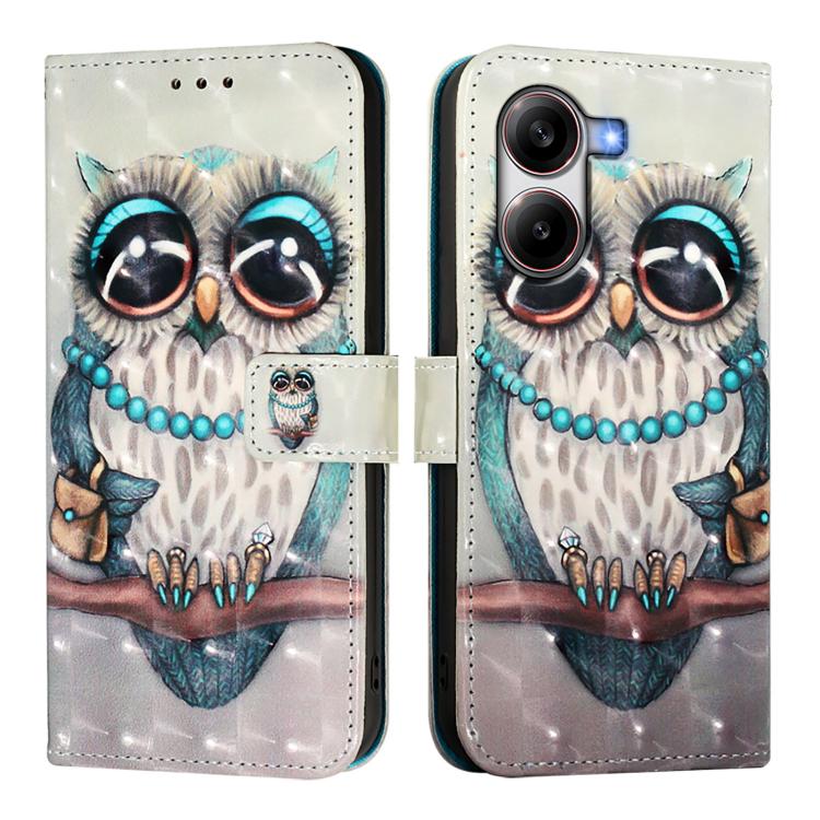 For Redmi Turbo 4 3D Painting Horizontal Flip Leather Phone Case