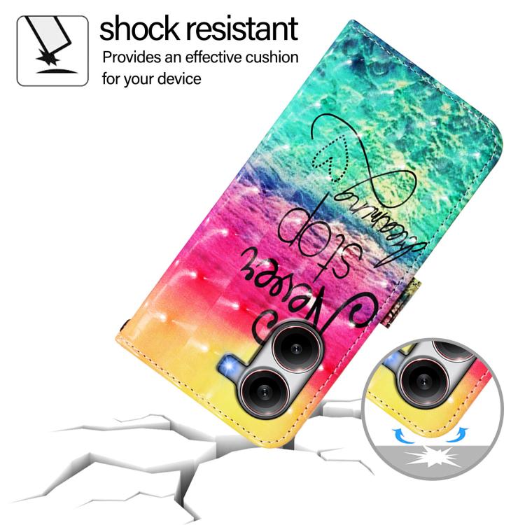 For Redmi Turbo 4 3D Painting Horizontal Flip Leather Phone Case