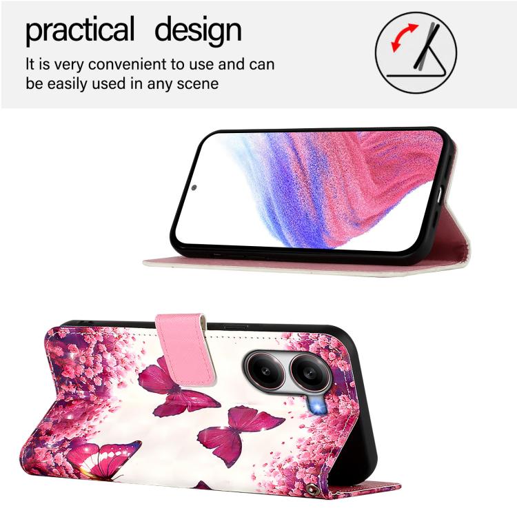 For Redmi Turbo 4 3D Painting Horizontal Flip Leather Phone Case