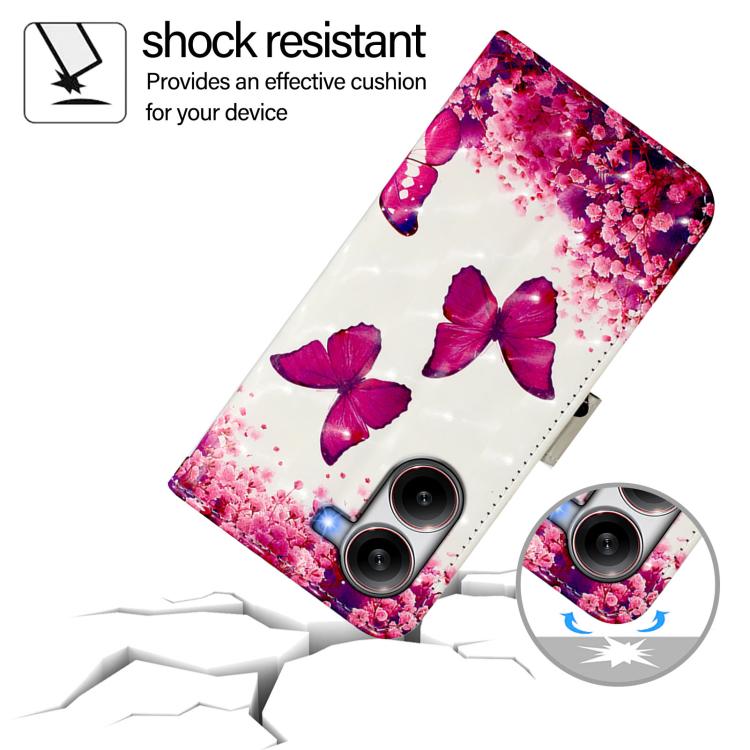 For Redmi Turbo 4 3D Painting Horizontal Flip Leather Phone Case