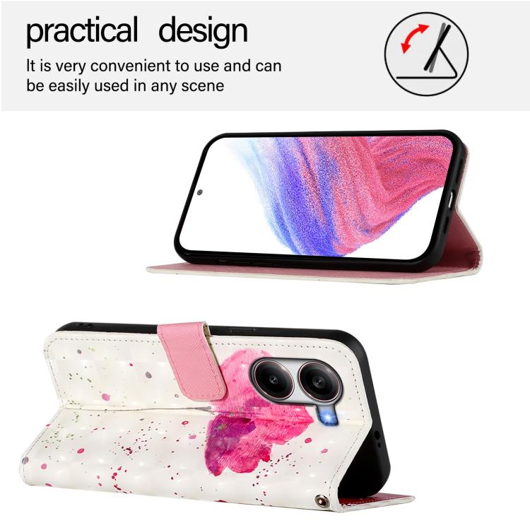 For Redmi Turbo 4 3D Painting Horizontal Flip Leather Phone Case