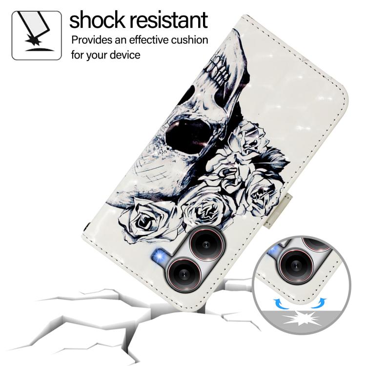 For Redmi Turbo 4 3D Painting Horizontal Flip Leather Phone Case