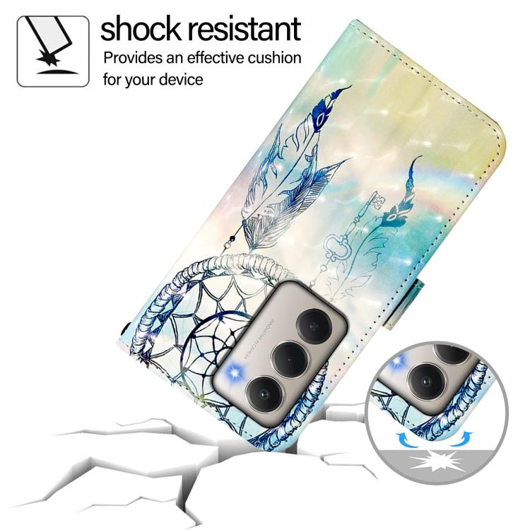For Redmi 15 5G Global / 15 4G SEA 169mm 3D Painting Horizontal Flip Leather Phone Case