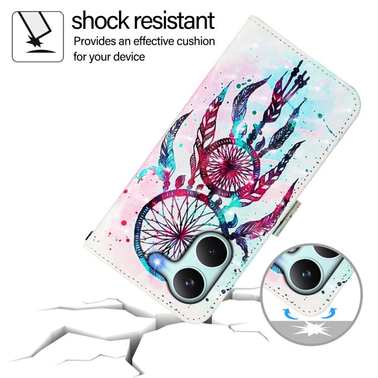 For Redmi Turbo 5 / Poco X8 Pro 5G 3D Painting Horizontal Flip Leather Phone Case