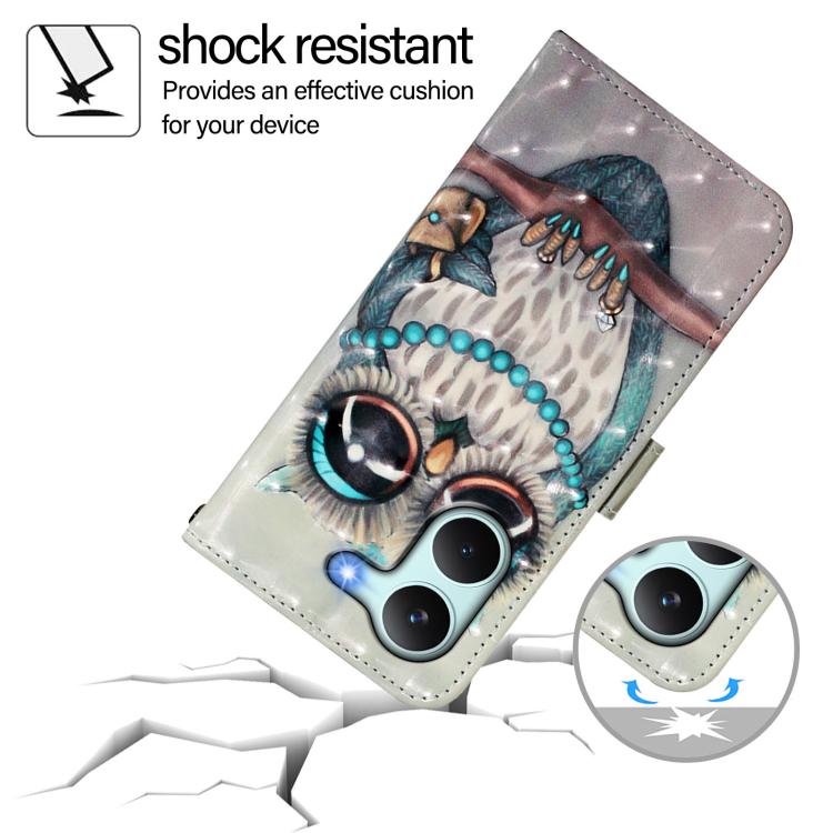 For Redmi Turbo 5 / Poco X8 Pro 5G 3D Painting Horizontal Flip Leather Phone Case