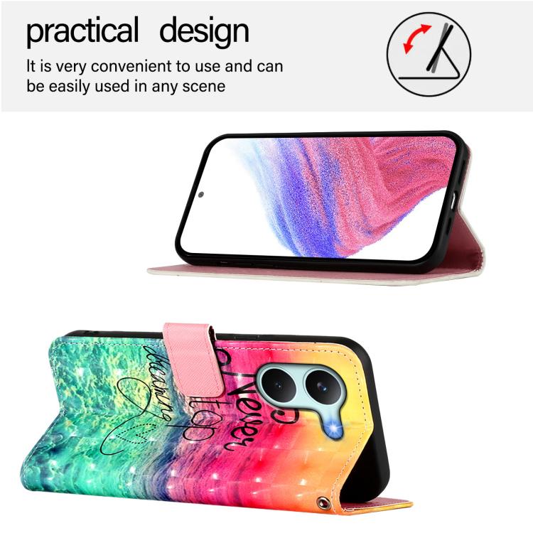 For Redmi Turbo 5 / Poco X8 Pro 5G 3D Painting Horizontal Flip Leather Phone Case